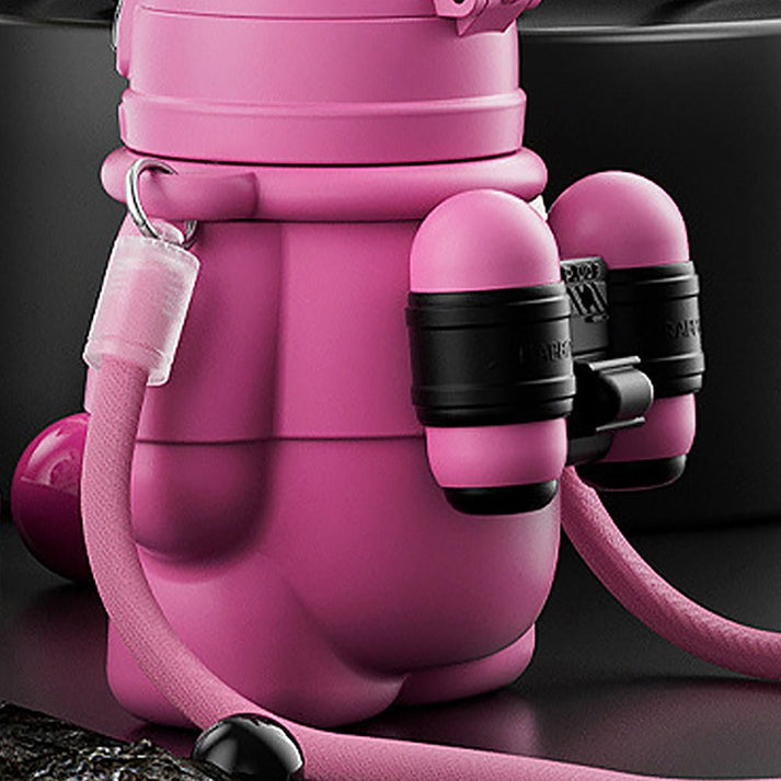Little Surprise Box Pink Alien Spaceship Stainless Steel Water Bottle For Kids, 470 Ml