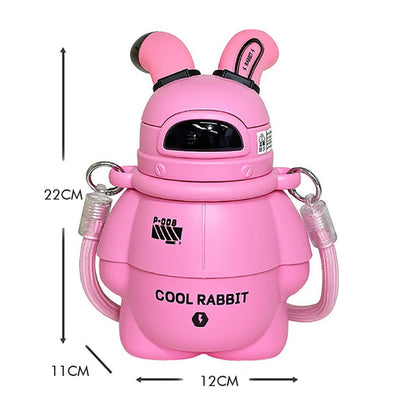 Little Surprise Box Pink Alien Spaceship Stainless Steel Water Bottle For Kids, 470 Ml