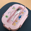Little Surprise Box Pink Submarine Theme Compartment Steel Tiffin Lunch Box for Boys and Girls