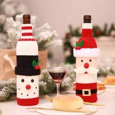 Stretchable Snowman Wine Bottle cover - Little Surprise BoxStretchable Snowman Wine Bottle cover