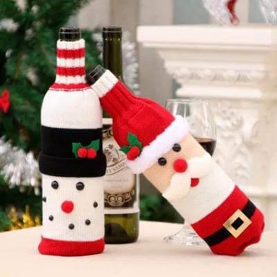 Stretchable Snowman Wine Bottle cover - Little Surprise BoxStretchable Snowman Wine Bottle cover