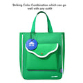Little Surprise Box Stylish Casual Green Tote Bag with Adjustable Strap