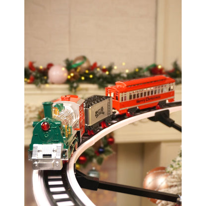 Little Surprise Box,Train around the tree set with Light and Sound for Christmas Tree Decor