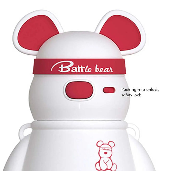 Little Surprise Box White, Kelly Jo Bear water bottle for Kids and Adults, 1100 ML, Red