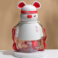 Little Surprise Box White, Kelly Jo Bear water bottle for Kids and Adults, 1100 ML, Red