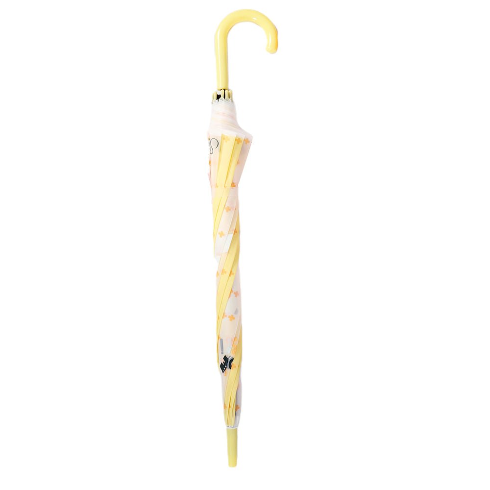 Little Surprise Box, Yellow Translucent Brave Spirit Kelly Jo Teddy print, Rain and All-season Umbrella for Kids & Adults.