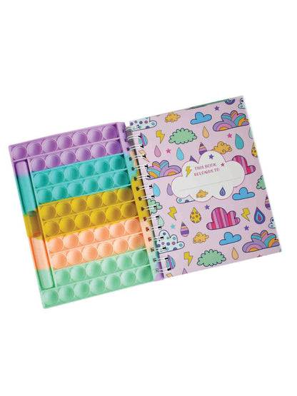 Mirada Happy Pop It Notebook with Pen Holder