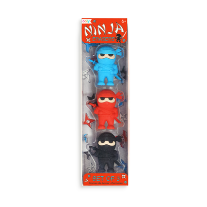 Ninja Erasers - Set of 3