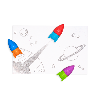 Blast Off! Erasers + Sharpeners