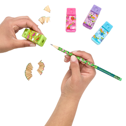 Lil' Juicy Box Scented Erasers + Sharpeners