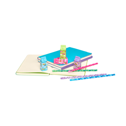 Lil' Juicy Box Scented Erasers + Sharpeners