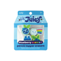 Lil' Juicy Scented Pencil Topper Eraser - Blueberry (set of 4)