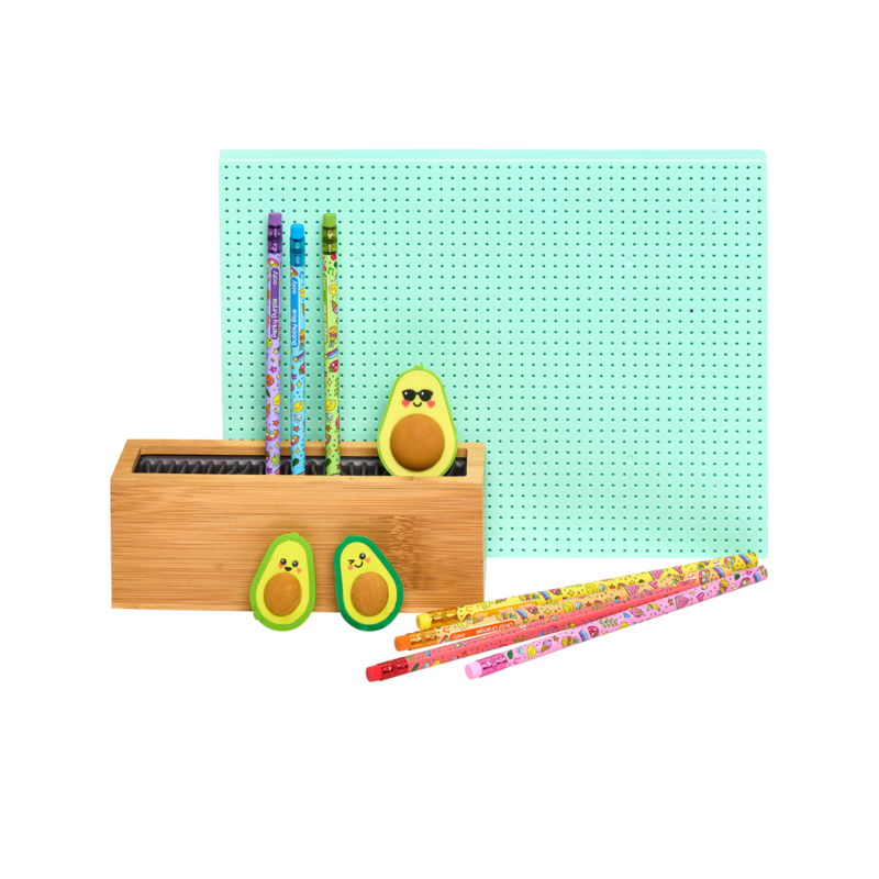Avocado Love Eraser and Sharpener - set of 3