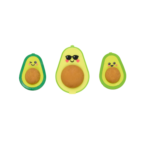 Avocado Love Eraser and Sharpener - set of 3