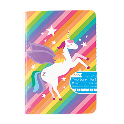 Mini Pocket Pal Journals: Unique Unicorns - Set of 8