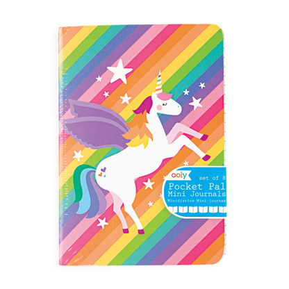 Mini Pocket Pal Journals - Set of 8 - Unique Unicorns