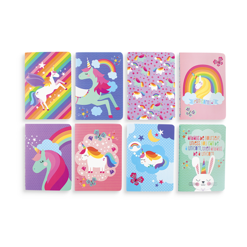 Mini Pocket Pal Journals - Set of 8 - Unique Unicorns