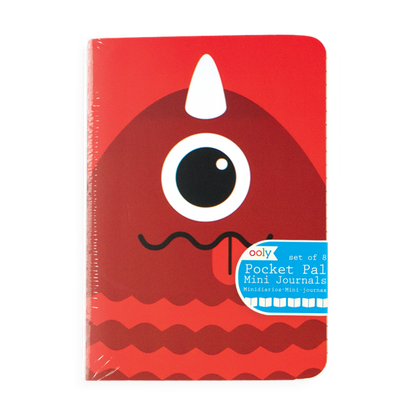 Mini Pocket Pal Journals: Monster - Set of 8