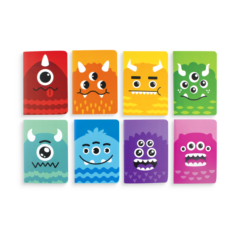 Mini Pocket Pal Journals: Monster - Set of 8