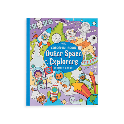 Color In Book - Outer Space Explorers