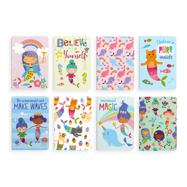 Mini Pocket Pal Journals - Set of 8 - Mermaid Magic