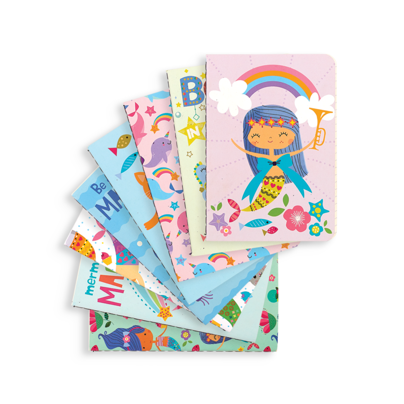 Mini Pocket Pal Journals - Set of 8 - Mermaid Magic