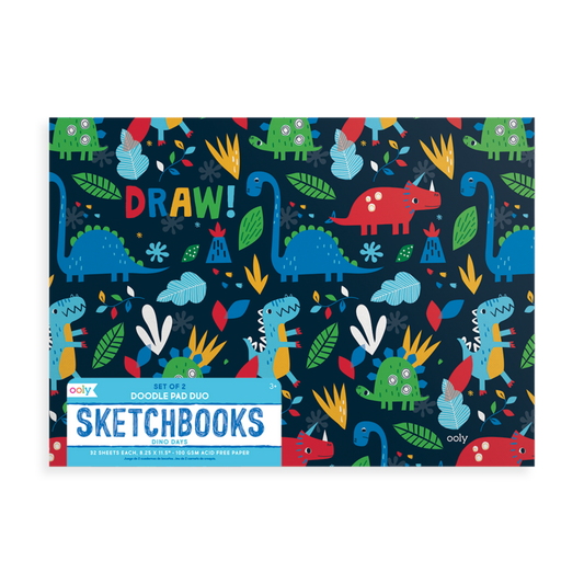 Doodle Pad Duo Sketchbooks: Dino Days - Set of 2