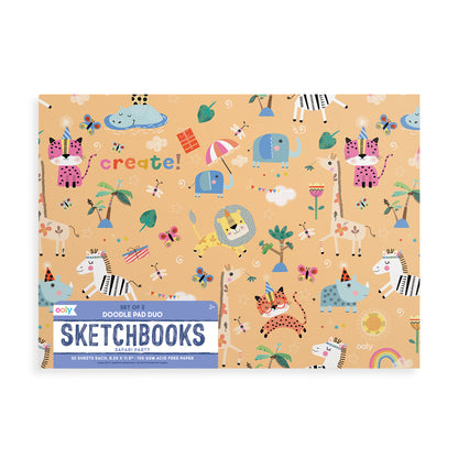 Doodle Pad Duo Sketchbooks - Safari Party