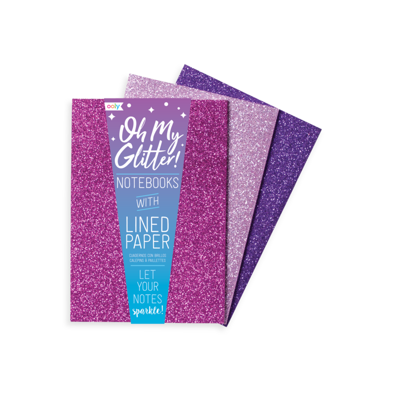 Oh My Glitter Notebooks - Pink Set of 3