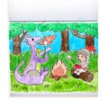 Coloring Book - Knights & Dragons