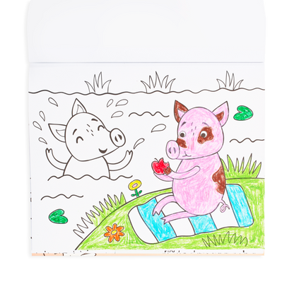 Color-in' Book: Little Farm Friends