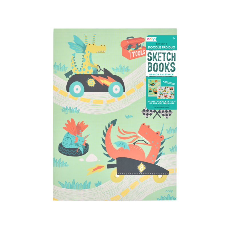 Doodle Pad Duo Sketchbook - Dragon Racetracks