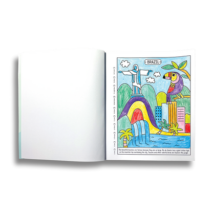 Color By Number Coloring Book-Wonderful World