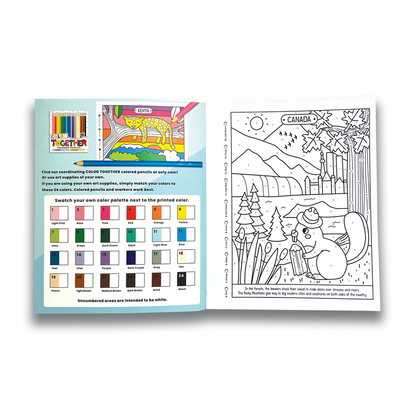 Color By Number Coloring Book-Wonderful World
