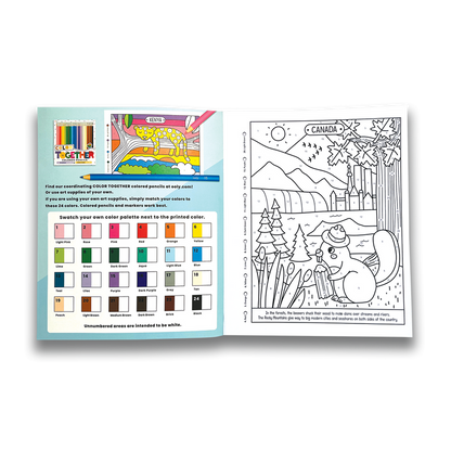 Color By Number Coloring Book- Wonderful World