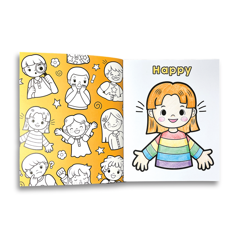 Toddler Coloring Book - Feelings