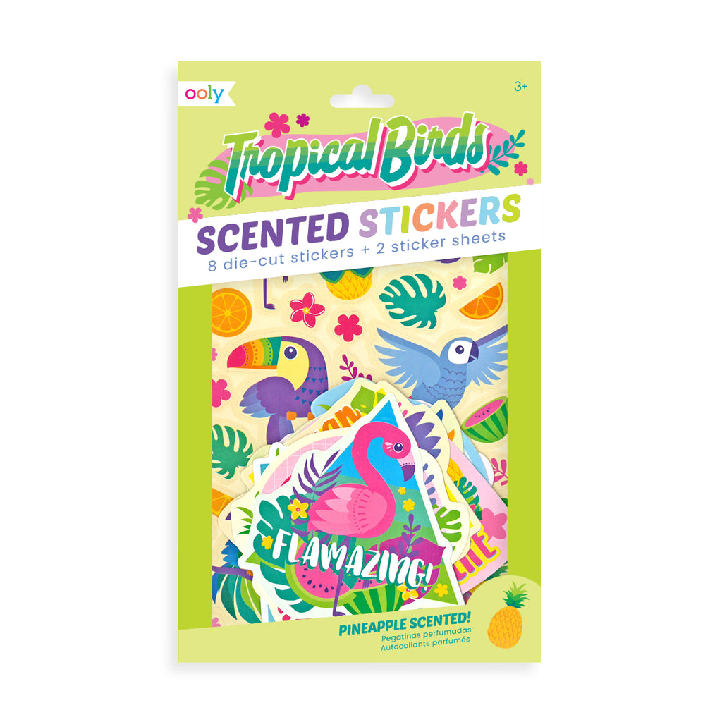 Scented Scratch Stickers: Tropical Birds