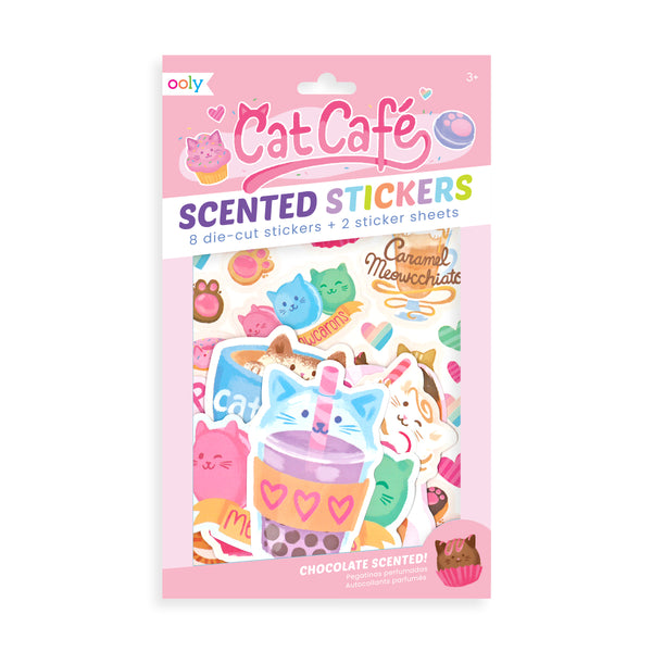 Scented Scratch Stickers - Cat Café