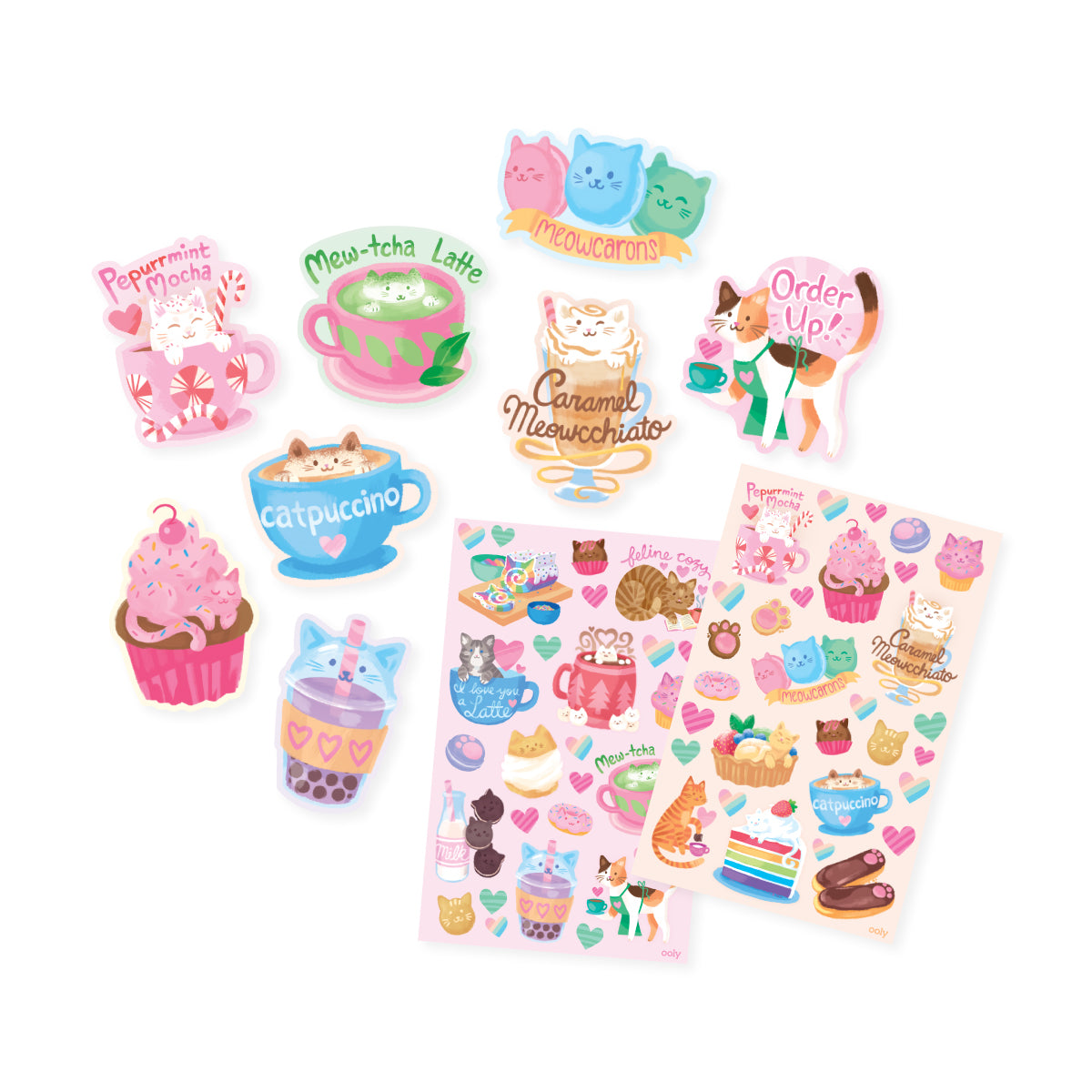 Scented Scratch Stickers - Cat Café