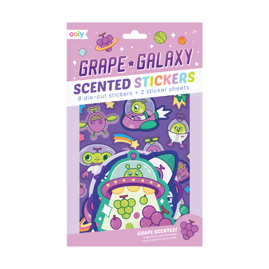 Scented Scratch Stickers: Glo Galaxy Grape