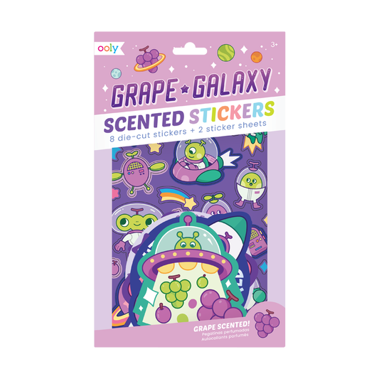 Scented Scratch Stickers - Galaxy Grape