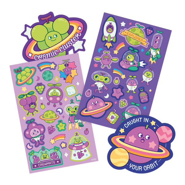 Scented Scratch Stickers - Galaxy Grape