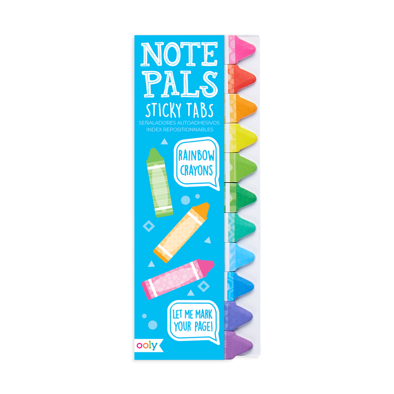 Note Pals Sticky Tabs: Rainbow Crayons