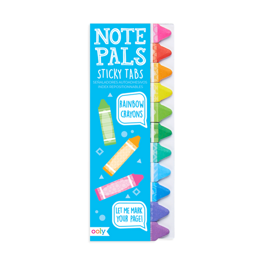 Note Pals Sticky Tabs - Rainbow Crayons