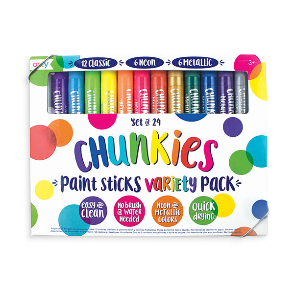 Chunkies Paint Sticks - Variety Pack of 24