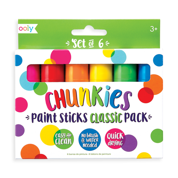 Chunkies Paint Sticks - Set of 6 - Classic