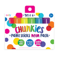 Chunkies Paint Sticks - Set of 6 - Neon