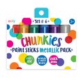 Chunkies Paint Sticks - Set of 6 - Metallic
