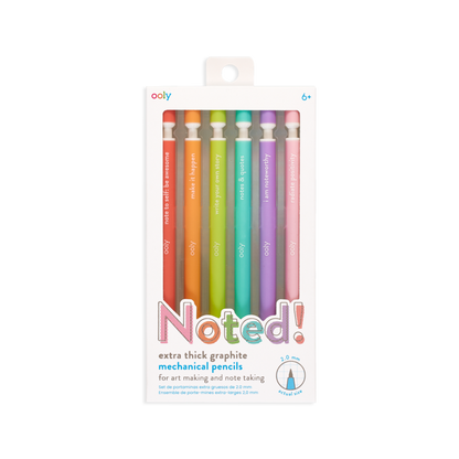 Noted! Graphite Mechanical Pencils - Set of 6