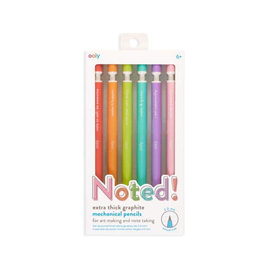 Noted! Graphite Mechanical Pencils - Set of 6